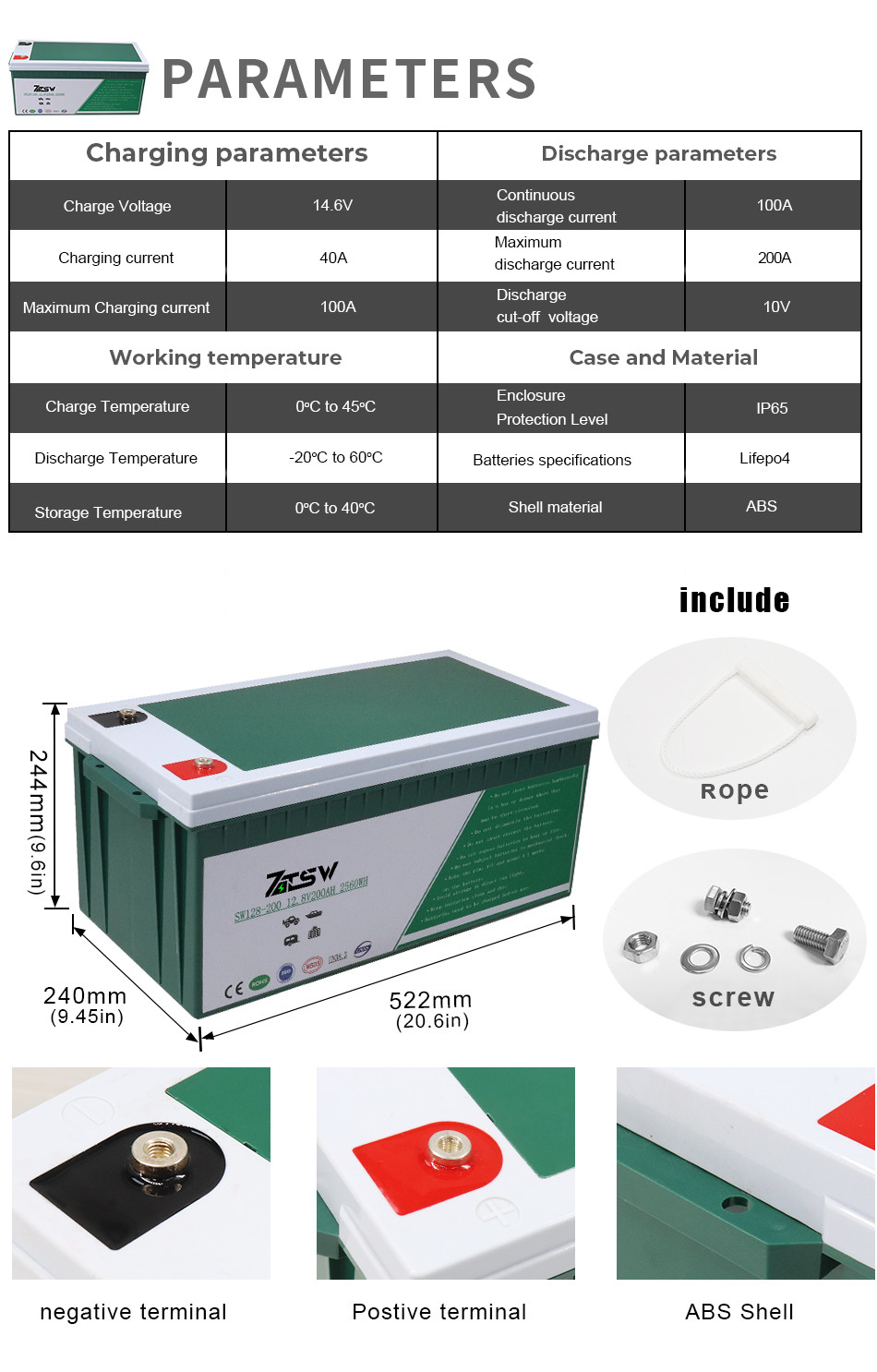 12V 200Ah Residential Electrical Storage Systems With Bluetooth Home Energy Storage Off Grid Applications