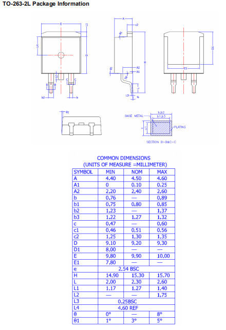 NCE01P18D NCE P-Channel Enhancement Mode Power MOSFET