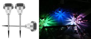 Quality Embellishment Ground Solar Powered Landscape Lights Colorful Garden Light wholesale