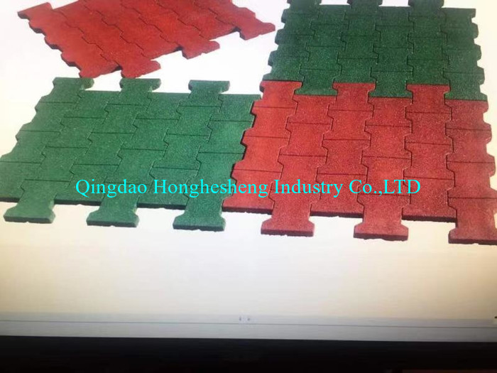 Rubber Interlocking Tile Making Machine