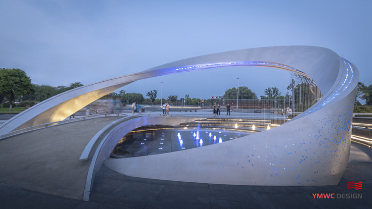 Customized Stainless Steel Sculpture for Urban Space Outdoor Circular Metal Sculpture