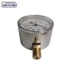 63mm stainless steel case bottom mbar kpa bellows pressure gauge