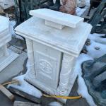 Marble Pope Pulpit White Natural Stone Catholic Church Altar Table Religious