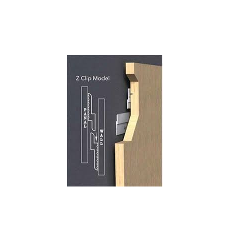 Adjustable Hang Acoustic Panel Foam Wall Metal Z Clip Customized Length Installation
