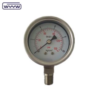 Quality Back Glycerine Shock Resistant Hydraulic Jack Pressure Gauge Range Customized wholesale