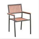 Waterproof Plastic Teal Stacking Armchair For Family Dining Outdoor