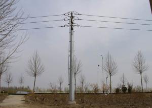 Quality Hot Dip Galvanization Tubular Steel Tower For Power Transmission / Distribution wholesale