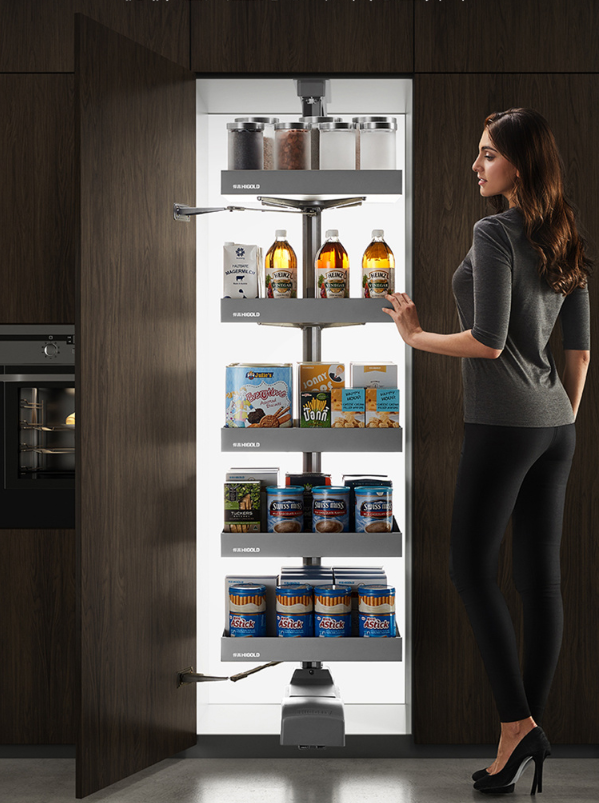 Lacquer Surface Treatment Wooden Cabinets for Customized Veneer Color Kitchen Furniture