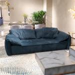 High Quality Luxury Furniture Couch Three Sofa Imported Abrasive Leather Italian
