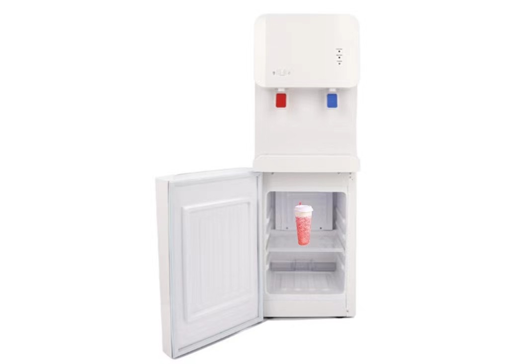 Low Noise 10 Min Quick Heat Hydration Station Dispenser in Sleek Silver/White/Black Finish