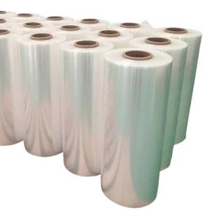 Quality Big Size transparent PE Shrink Film Roll 50μM Pallet Wrapping Film wholesale