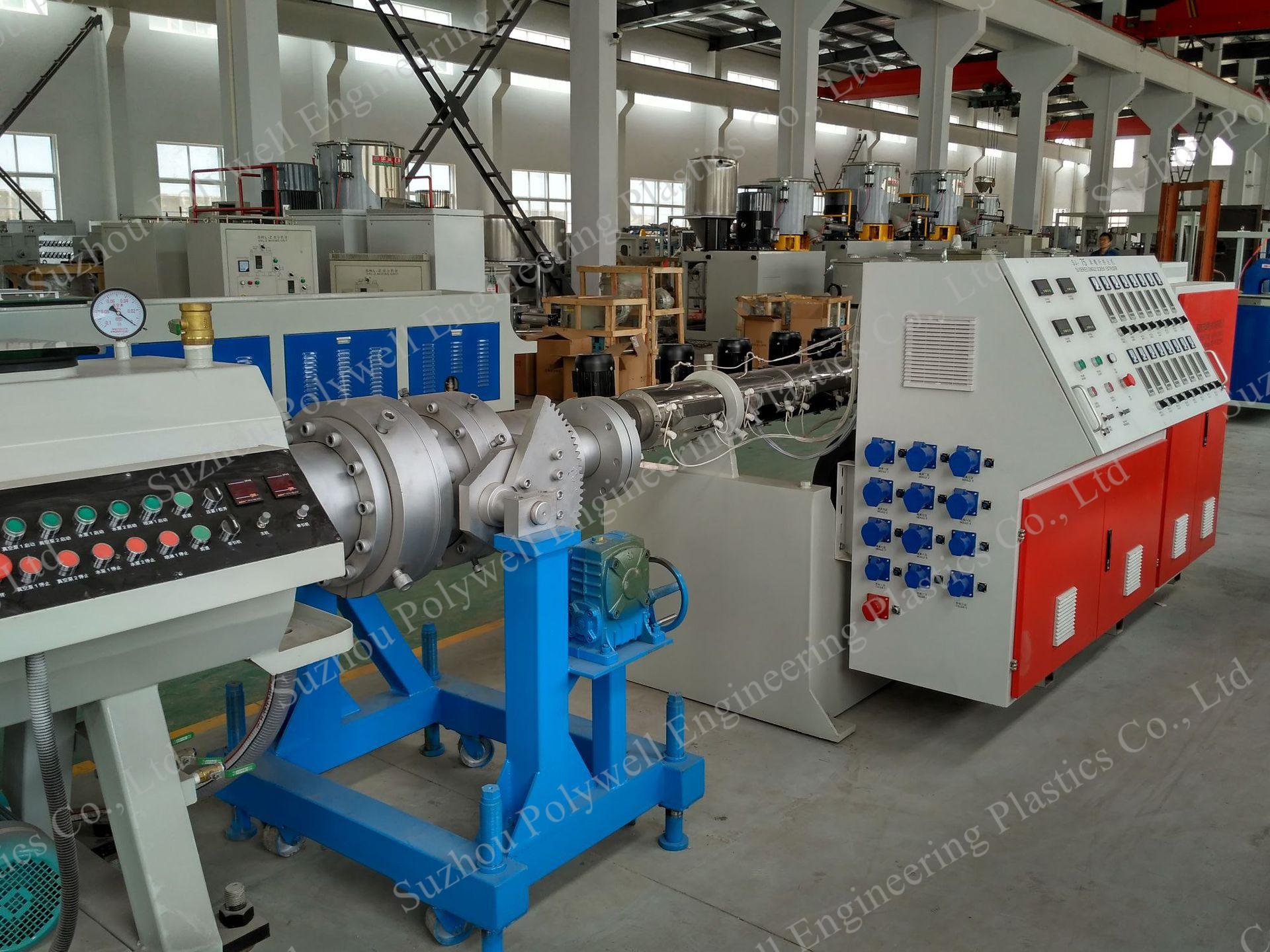 UPVC Profile Extrusion Machinery Profile Production Line Window And Door Profile Frame Extruder Machine