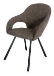 Antique Polyurethane PU Upholstered Dining Chair Livingroom Chair Leisure Chair