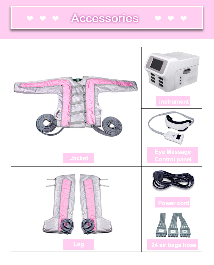 24 Air Bags Infrared Pressotherapy Equipment Beauty Therapy Machine
