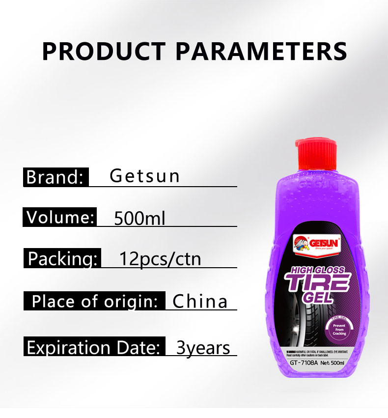 Waterproof Polymer Car Tire Gel Shine Bulk Anti Aging OEM