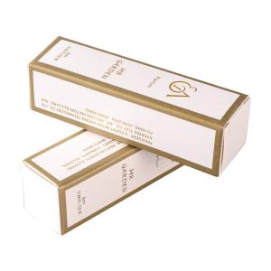 Quality Gold Foil 105mm High Cardboard Cosmetic Paper Box For Essential Oil Perfume Bottle wholesale