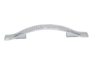 Quality European Arch Rhinestone Wardrobe Handle Canbinet Hardware Furniture Handle wholesale