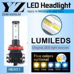 Aftermarket Fog H8 Led Headlight Bulbs , 25w 4500LM H8 Cree Led Headlight Bulbs