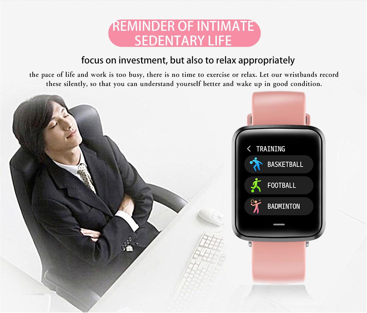 Hazel Full Heart Rate Smartwatch Touch Screen Smart Watch H19D Dynamic 1.3 Inch