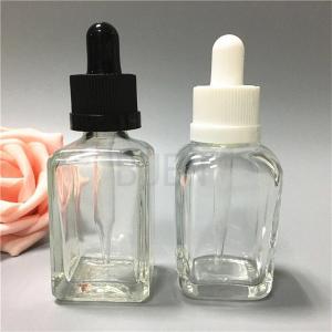 Quality Recyclable Glass Dropper Bottle Transprent Clear Small 18mm Neck wholesale