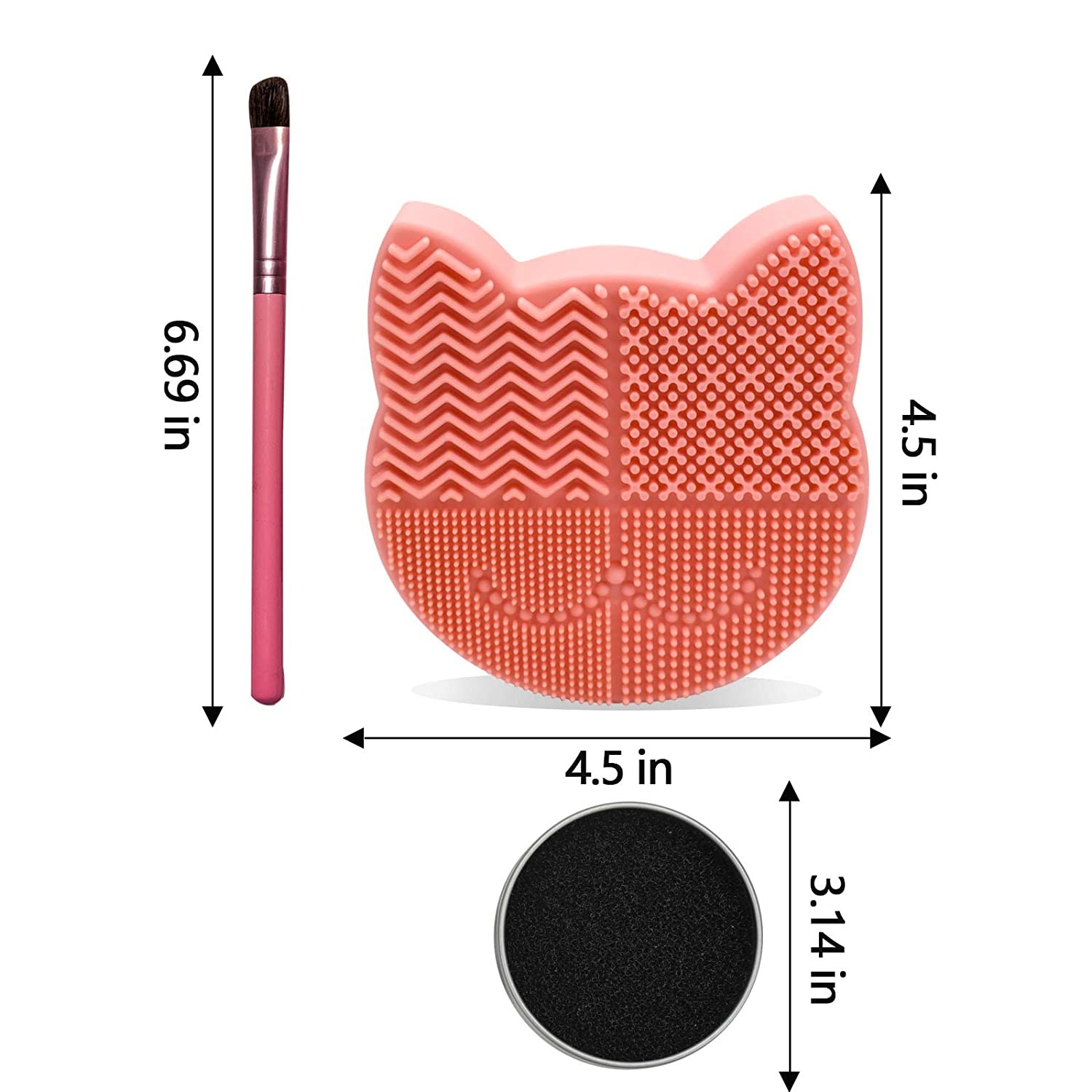 12*12*5cm Silicone Makeup Brush Cleaner Mat Beauty Cosmetic Personal Care