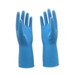 Kitchen Household Rubber Gloves Latex Flocklined Physical Resistance