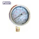 63mm Oil filled 304stainless steel Seismic pressure gauge manometer
