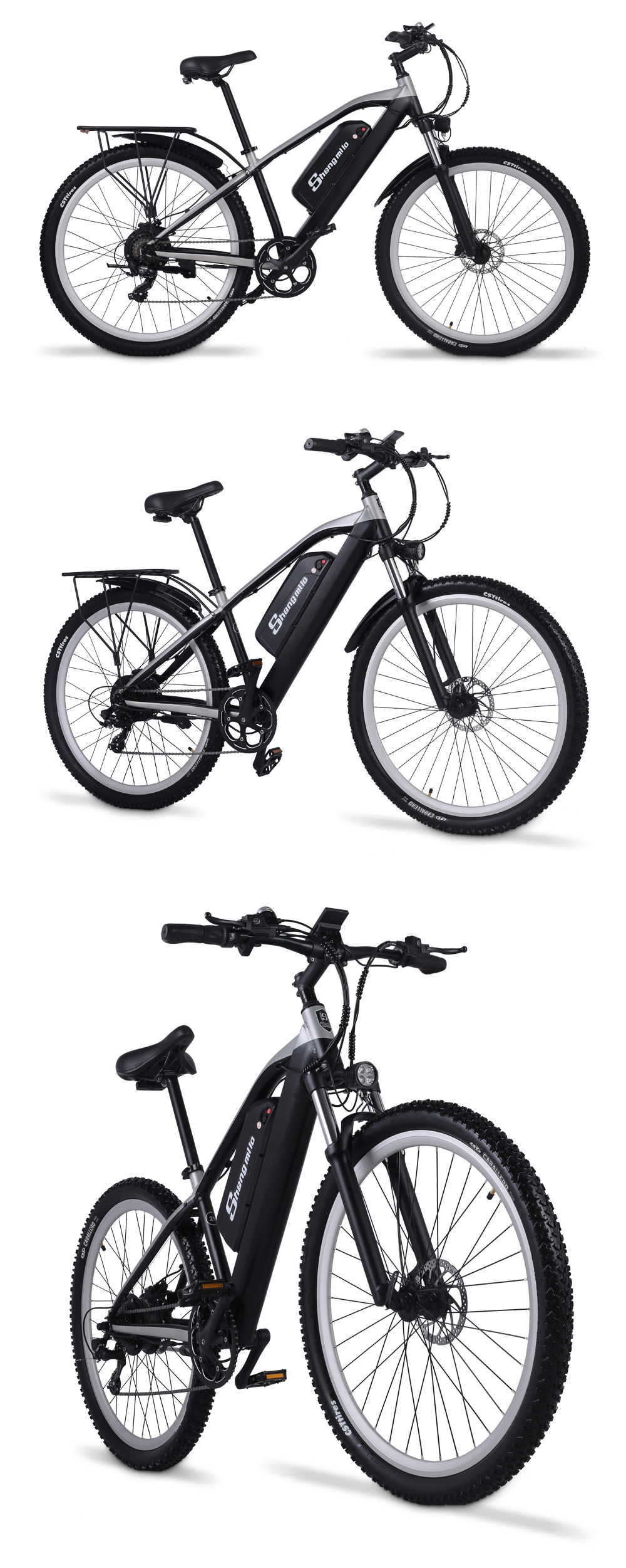 Aluminum Alloy Commuting Electric Bike 7 Speed 48V 17Ah 500W Electric City Bicycle