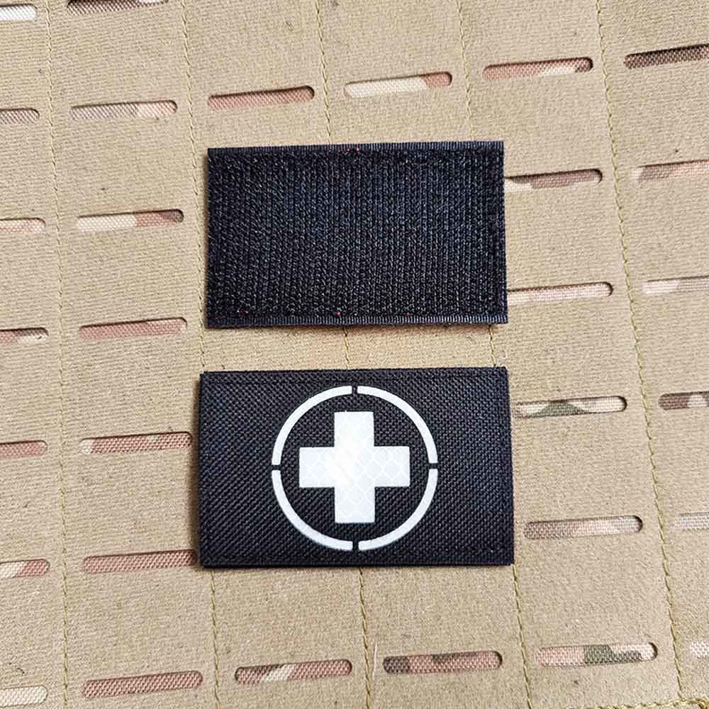 Military 3M Reflective Velcro Patch Die Cut Border Nylon Fluorescence Material