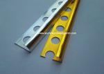 Brushed Aluminium Metal Tile Edging Strip Polished Silver / Gold Surface