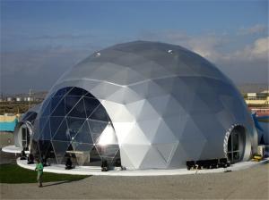Quality Geo Shelters Geodesic Transparent Dome Tent Glass Door 24m For Outside Events wholesale