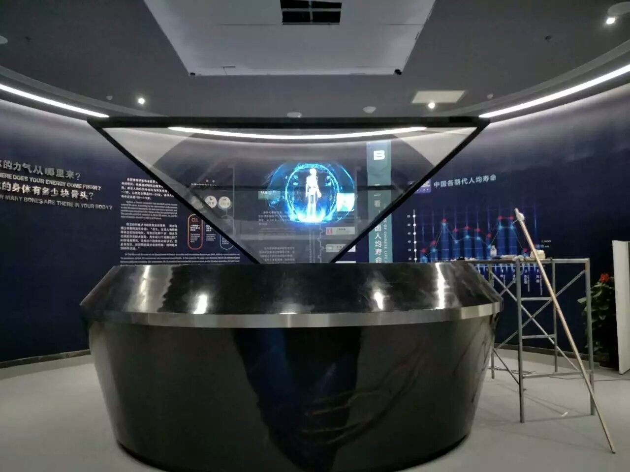 360 Degree 3D Hologram Advertising Display For Product Presentations ODM