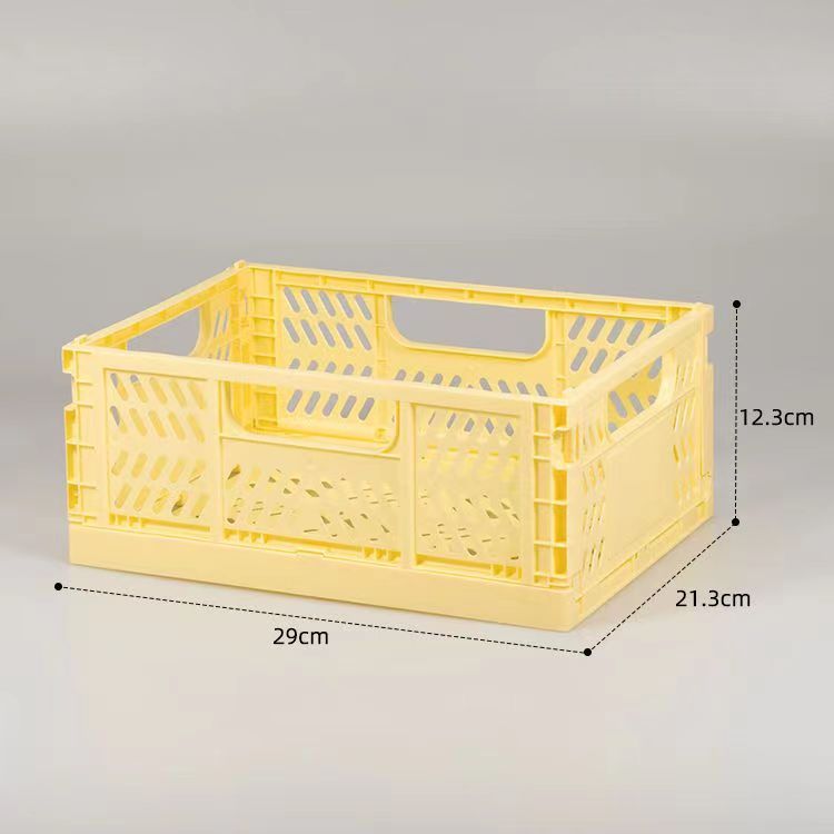 ECO Friendly PP Plastic Desk Crate Stackable Collapsible and Foldable for Organization