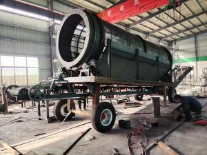 China Rotary Cylinder Sand And Soil Stone Trommel Drum Screen Machine on sale