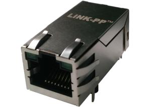 Quality Rj45 Power Over Ethernet 085789-1006 Gigabit Magnetic Jack , PoE PLUS 1x1, LEDs wholesale