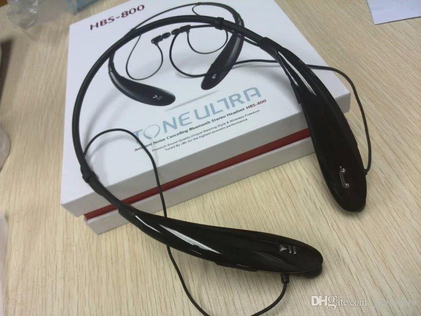  HBS-800 HBS 800 Electronical Sports Stereo Bluetooth Wireless Headset Earphone Headphones for iphone Samsung