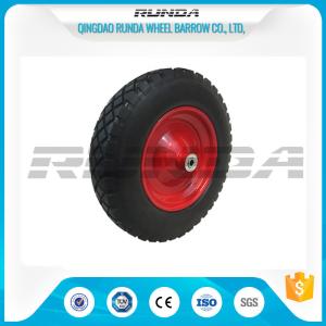 Quality Anti Slip Foam Filled Wheelbarrow Tires 20mm Inner Hole Steel Rim Smooth Bearing wholesale
