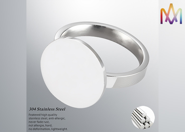Anti Corrosion 3.5g Mens Stainless Steel Signet Rings