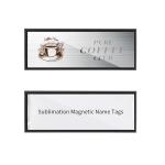 DIY Customized Wooden Sublimation Magnetic Name Tags Blanks For Photo Printing