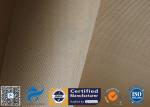 Brown 800℃ 600g Satin Silica Fabric Fiberglass High Temperature Cloth Durable