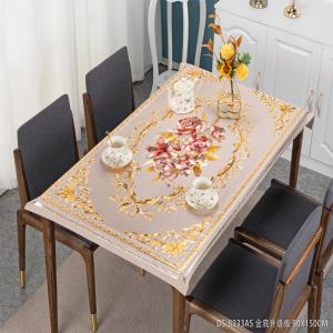 Quality Custom Logo Accepted 80*120cm Direct Plastic PVC Floral Tablecover for Dining Table wholesale
