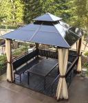 Roof Pavilion Aluminum hardtop galvanized metal High quality garden Modern