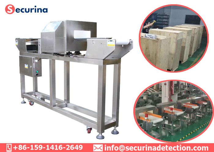 Digital Auto Metal Detector , Industrial Metal Detector Conveyor With Audible Visual Alarm Modes
