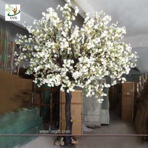 Quality UVG planning a wedding fake white cherry blossom tree for indoor decoration CHR071 wholesale