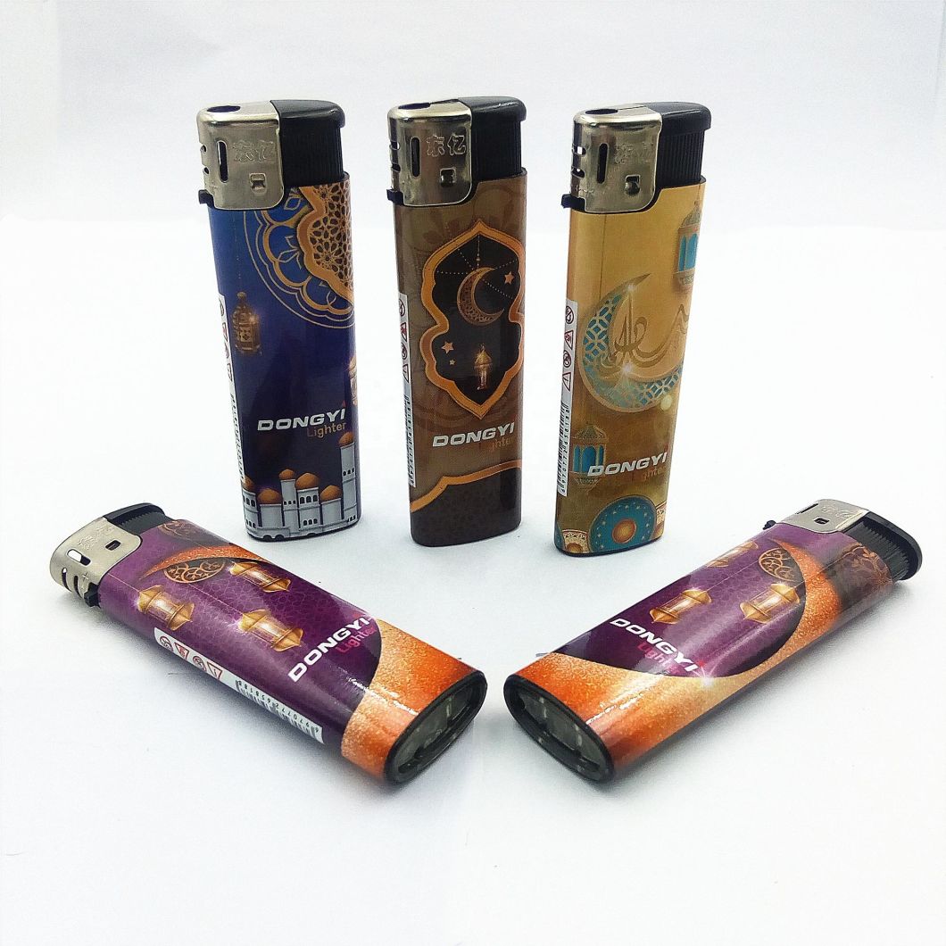 Dy-818 High Quality Gas Cigarette Electronic Lighter with Customized Personality Pattern
