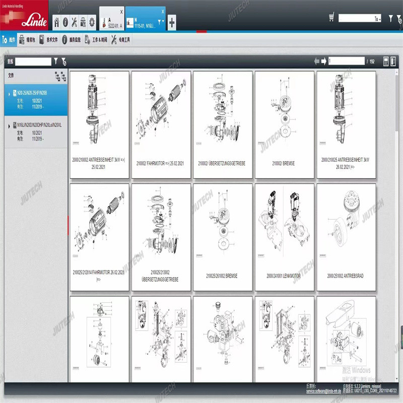 For Linde Canbox USB Doctor Forklift truck Diagnostic Cable linde pathfinder Diagnosis Interface Tool and FZ G1 tablet