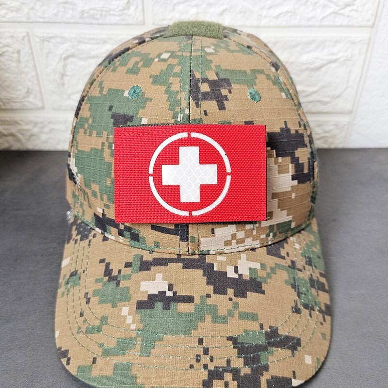 Military 3M Reflective Velcro Patch Die Cut Border Nylon Fluorescence Material