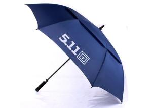 Quality Black Promotion 30 Inch Vented Golf Umbrella , Large Golf Umbrella Windproof wholesale