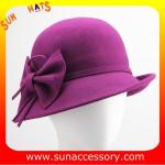 Fashion 100% Australia wool felt ladies hats from Sun Accessory