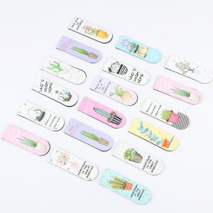 Quality Personalised Magnetic Bookmark Clips Flowers Plants For Teachers Students wholesale
